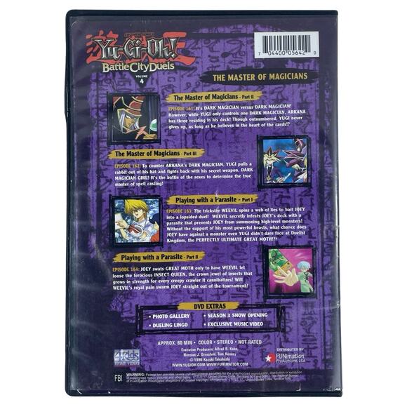 Yu-Gi-Oh! Battle City Duels: The Master of Magicians DVD - 4Kids Home Video - Picture 2 of 2